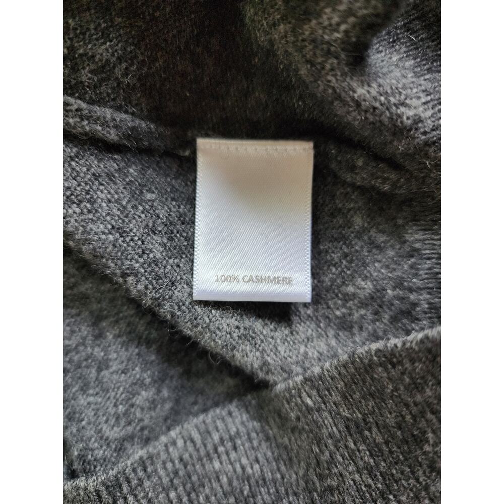 Cremieux 100% Luxury Cashmere Men's Sweater XL Heathered Gray V-Neck Soft Luxury - Picture 4 of 8